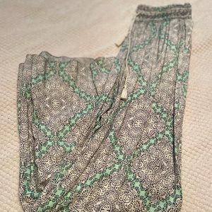 Anthropologie Elevenses wide leg lounge pants